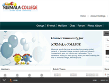 Tablet Screenshot of nirmalacollege.com